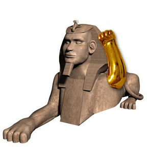 sphinx,cat,gold,egypt,waving,neko,maneki,beckoning