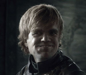 flirting,yeah,tyrion lannister,game of thrones,peter dinklage,happy,smile,hbo,eyebrows