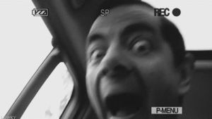 crazy,movie,black and white,silly,faces,mr bean
