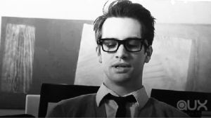brendon urie,panic at the disco,cute smile,glases