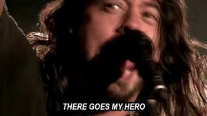 foo fighters,dave grohl,my hero