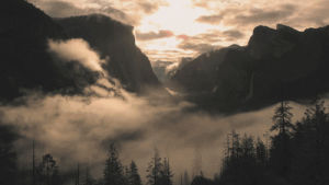 silence,nature,dark,beautiful,sky,forest,mountains,fog,art design