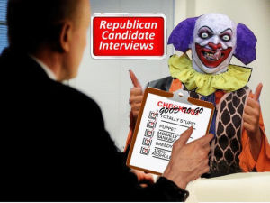 republican debate,car,clown
