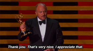 i appreciate that,awards,thank you,emmys,louis ck,emmys 2014,thats very nice