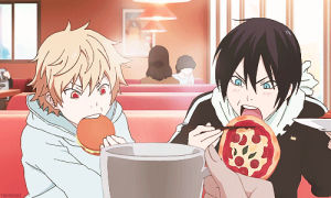 anime food,coffee,pizza,hamburger,sausage