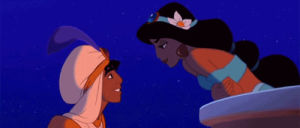 aladdin,princess jasmine,jasmine,disney,kiss,aladdin and jasmine