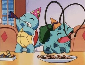 pokemon,bulbasaur,birthday,squirtle,hat
