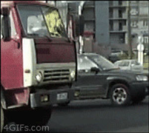 driver,truck,reverse,highway