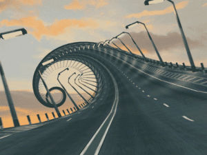 spiral,art,illustration,highway