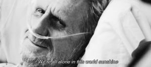 alone,tv,black and white,life,quote,wisdom,old man
