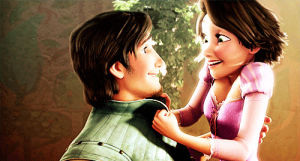 kissing,happy,disney,hugging,tangled,movies,love,kiss,surprised,fairytale,disney princess challenge,day 15,a scene that makes you cheer