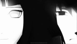 sasuhina,anime couple,sasuke uchiha,love,black and white,naruto,hinata hyuuga