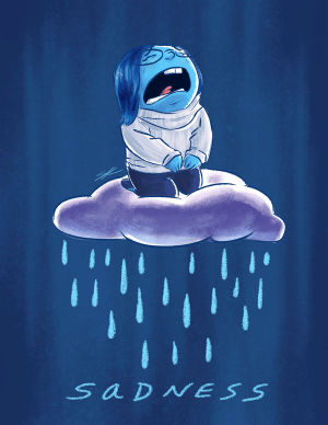 emotions,sadness,inside out,art,disney,submission,pixar,fan art,5hmonstervideo