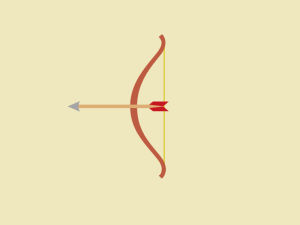 archery,arrow,elastic,svg,gsap,animation,fire,flight,bow,pull,string,morphsvg