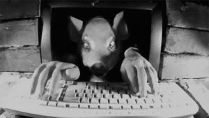 typing,creepy,keyboard,eerie,typist,mouse hole,state dependant memory