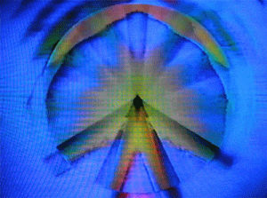 sacred geometry,glitch,trippy,psychedelic,rainbow,vhs,neon,circle,analog,video art,the current sea,sarah zucker,thecurrentseala,brian griffith,los angeles artist,eddn
