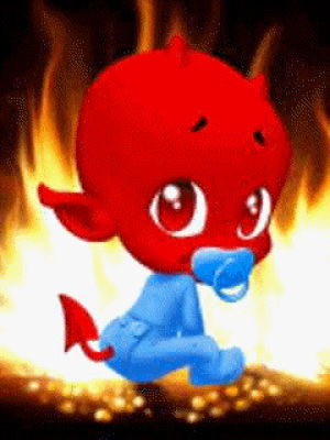 devil baby animated