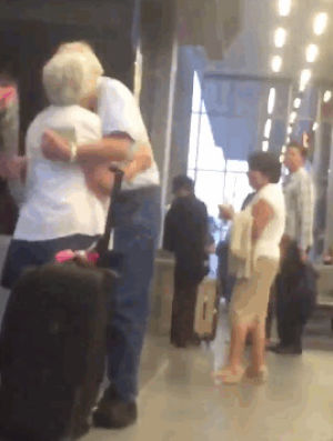 airport greeting,elderly couple,connections,love,video,couple,mic,relationships,true love