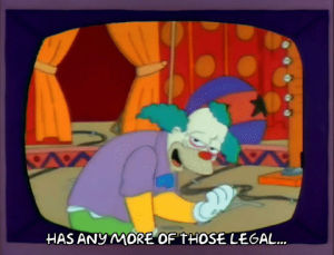 season 3,drugs,episode 7,drunk,krusty the clown,3x07,krusty clown