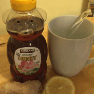 tea,lemon,banana,breakfast,made with tumblr,almondbutter