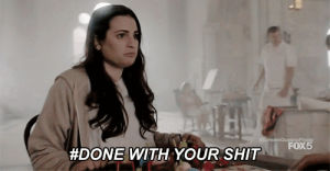 fed up,reaction,scream queens,lea michele,frustrated,done,hester ulrich,over it,done with your shit
