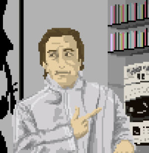 american psycho,pixel art,patrick bateman,animation,jared leto,christian bale,huey lewis and the news,sussudio,check em