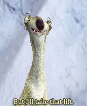 ice age,sid the sloth,lee pace is my precious,minor differences,reallity tv,bad time