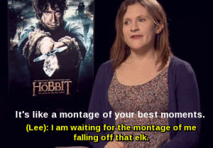 the hobbit the battle of the five armies,interview,the hobbit,evangeline lilly,lee pace,thranduil,elk
