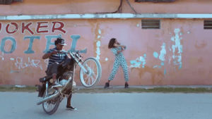 music video,motorcycle,wheelie,alunageorge,popcaan,pop a wheelie,im in control