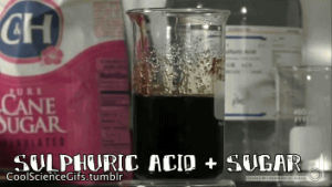 science,acid,sugar,chemistry,experiment,chemical reaction,science s,acid things