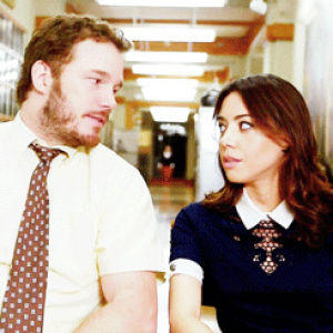 andy dwyer,aubrey plaza,parks and recreation,parks and rec,chris pratt,april ludgate