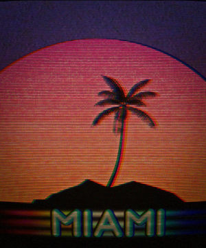 miami,beach,80s,1980s,sunset