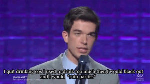 john mulaney,blackout,drunk,drinking,parties,stand up comedy