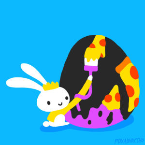fox adhd,cindy suen,easter,easter bunny,fox,pizza,animation domination,bunny,egg,easter egg,animation domination high def