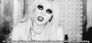 pretty reckless,taylor momsen,black and white,lyrics,the pretty reckless,miss nothing