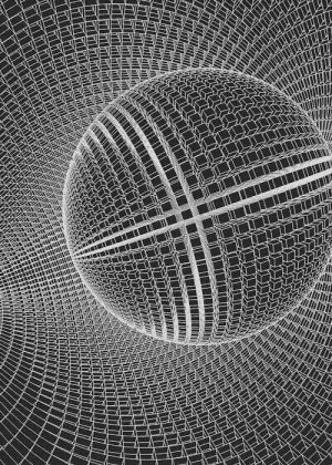 space,black and white,math,geometric,rolling,balls