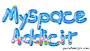 Myspace Addict Glitter, myspace , glittertext , text , glitter