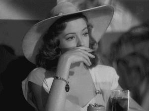 smoking,film noir,out of the past,jane greer