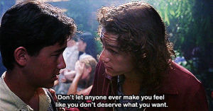 10 things i hate about you,love,90s,heath ledger,1999,teenage,patrick verona,90s teen movies,90s classic movies,patick verona quotes,10 things i hate about you quotes