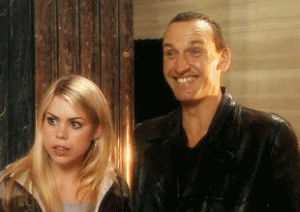 doctor who,laughing,christopher eccleston