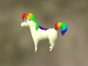 3d,sketchfab,unicorn,animal,rainbow,horse