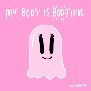 cute,fox,halloween,kawaii,pink,beautiful,ghost,animation domination,fox adhd,body,pastel,spooky,boo,jeremy sengly,ghoul,pastel grunge,spooked,hot bod,body postitive,animation domination high def