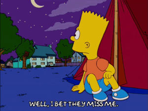 lonely,tent,bart simpson,season 16,night,episode 11,camping,16x11