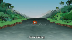 scared,kenny mccormick,screaming,drowning,i am dying