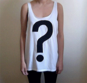 clothing,planet,question mark,tank top,space,daisy,saturn,ello