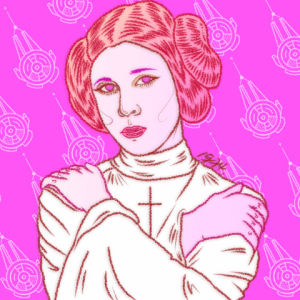 leia,star wars,rip,tribute,carrie fisher,princess leia,may the force be with you,isaac piper,back to 1974,backto1974,isaac piper