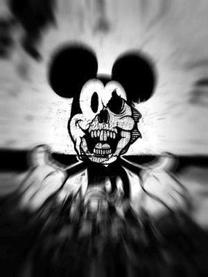 horror,black and white,disney,misckey,mouse
