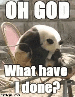 panda,regret,oh god