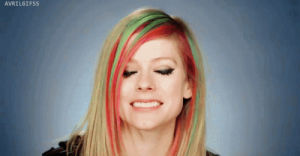 avril lavigne,dyed hair,colorful hair,avril,pink hair,green hair,colored hair