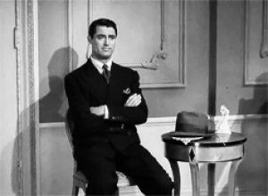 falling,fall,cary grant,chair,movies,funny,black and white,male,the awful truth